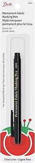 Dritz 3087 The Fine Line Permanent Fabric Marker, Black, 8.5 x 2.88 x 0.38