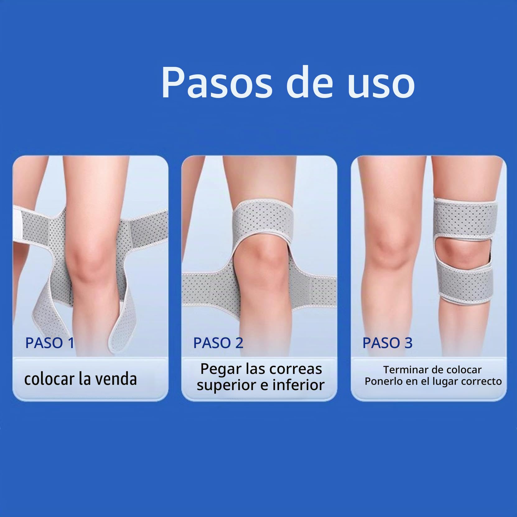 Genérico Knee Assistive Device,Knee Booster Brace Junta Soporte Spring Estabilizer,Rodillera Médica De Compresión Dolor Rodilla,Para Piernas Bajas Old Cold Leg Montañismo Squat (C)