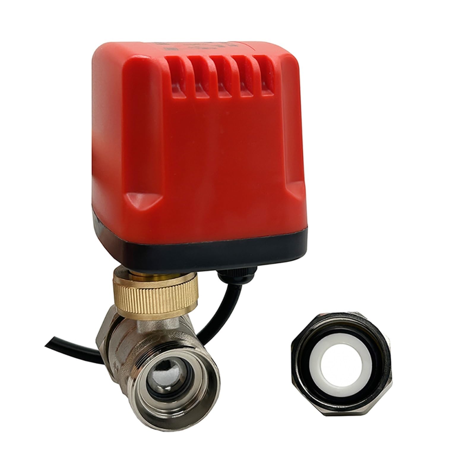 Válvula de control Válvula de bola motorizada PPR, doble unión termofusible PPR20/25/32/40/50, válvula de agua eléctrica IP65 resistente al agua de 2 cables/3 cables, 12V 24V 220 para un control preci