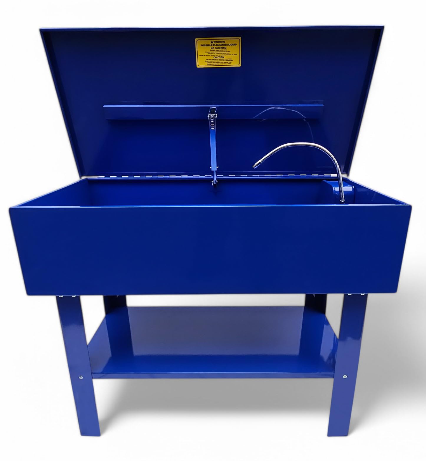 Teilewaschtisch 150L mit 230V Pumpe, mobil, für Werkstatt & Industrie
