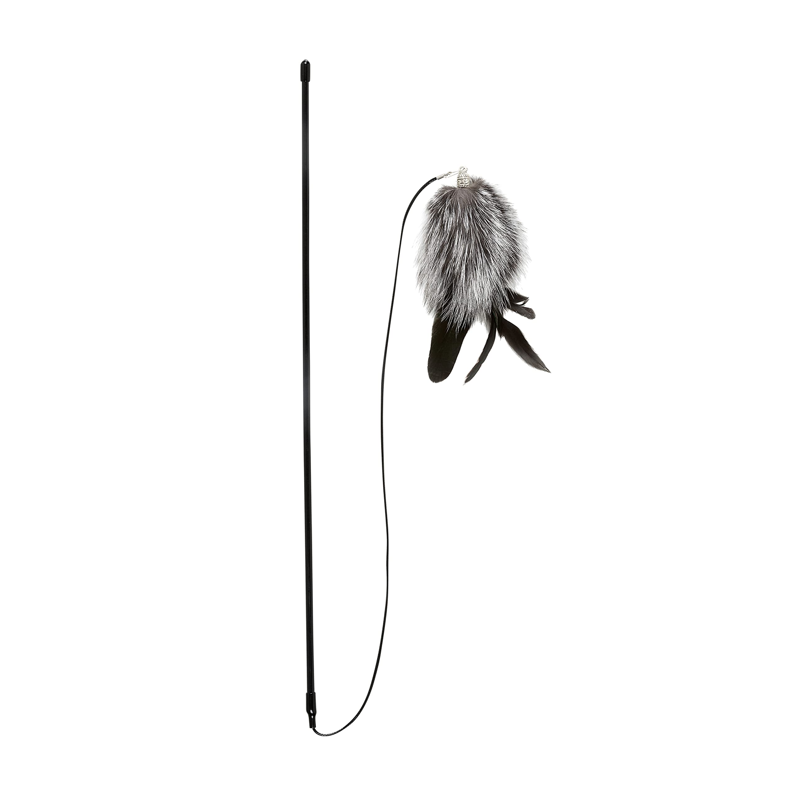 JAMBO PET Varinha Rabbit Fur, para Gatos, Distração Saudável com Design Diferenciado,