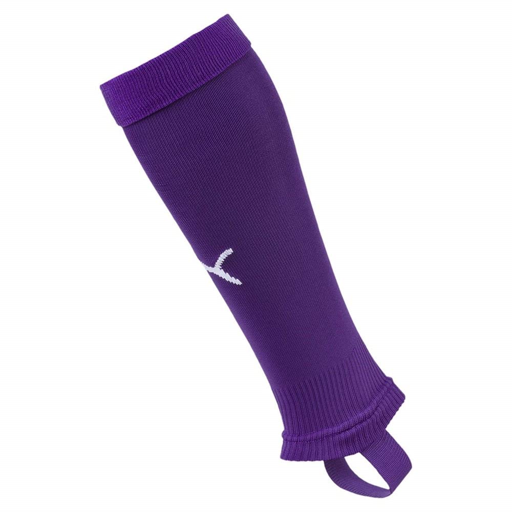PUMA LIGA Stirrup Core Football Socks - Prism Violet/White, Size 4