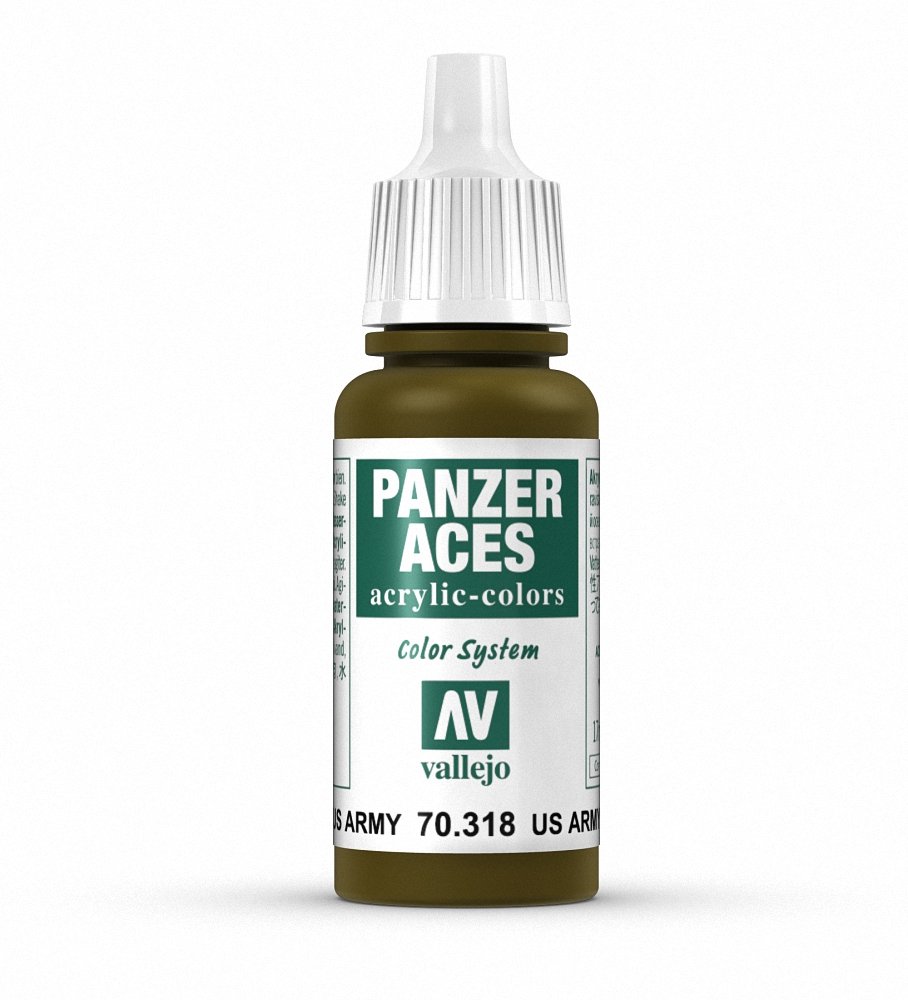 Vallejo VA318 17ml - Panzer Aces - 318 US Army Tank Crew