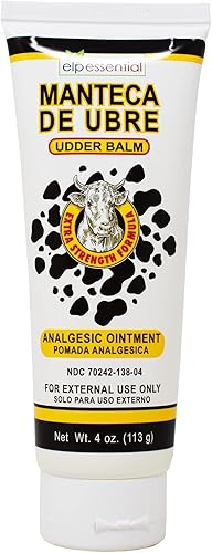Manteca de Ubre, bálsamo de ubre, ungüento analgésico 4 onzas