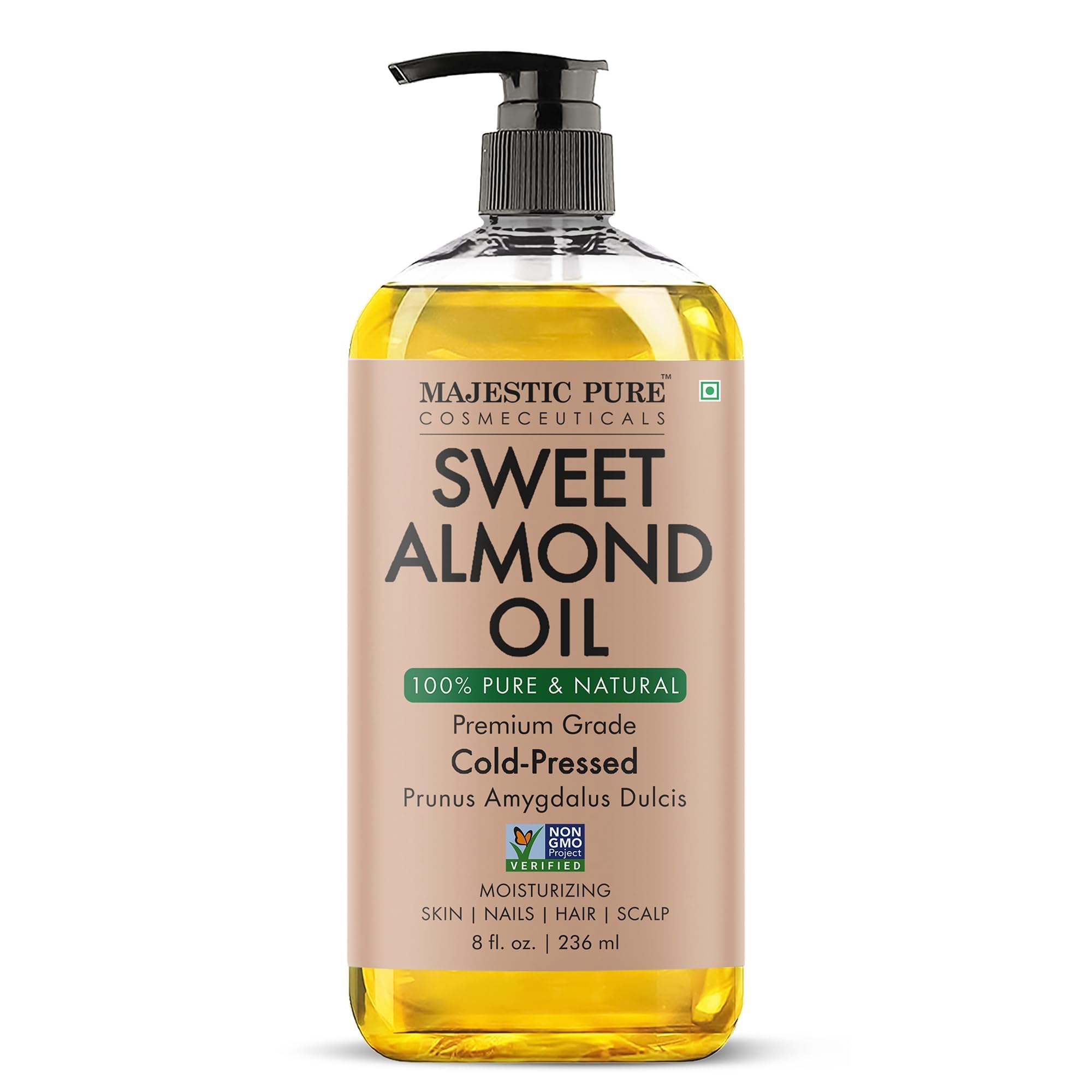 Majestic Pure Oil - Sweet Almond Oil 8 Fl Oz