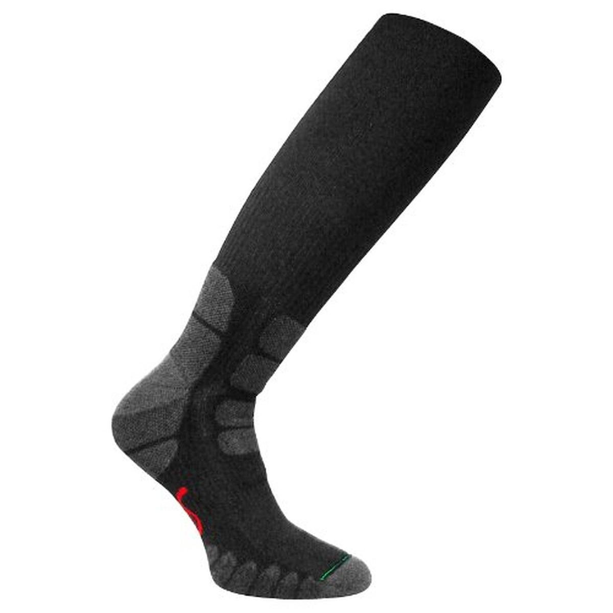 Eurosocks 0124 Patented Performance All Around Outdoor Compression Socks, Black, Large
