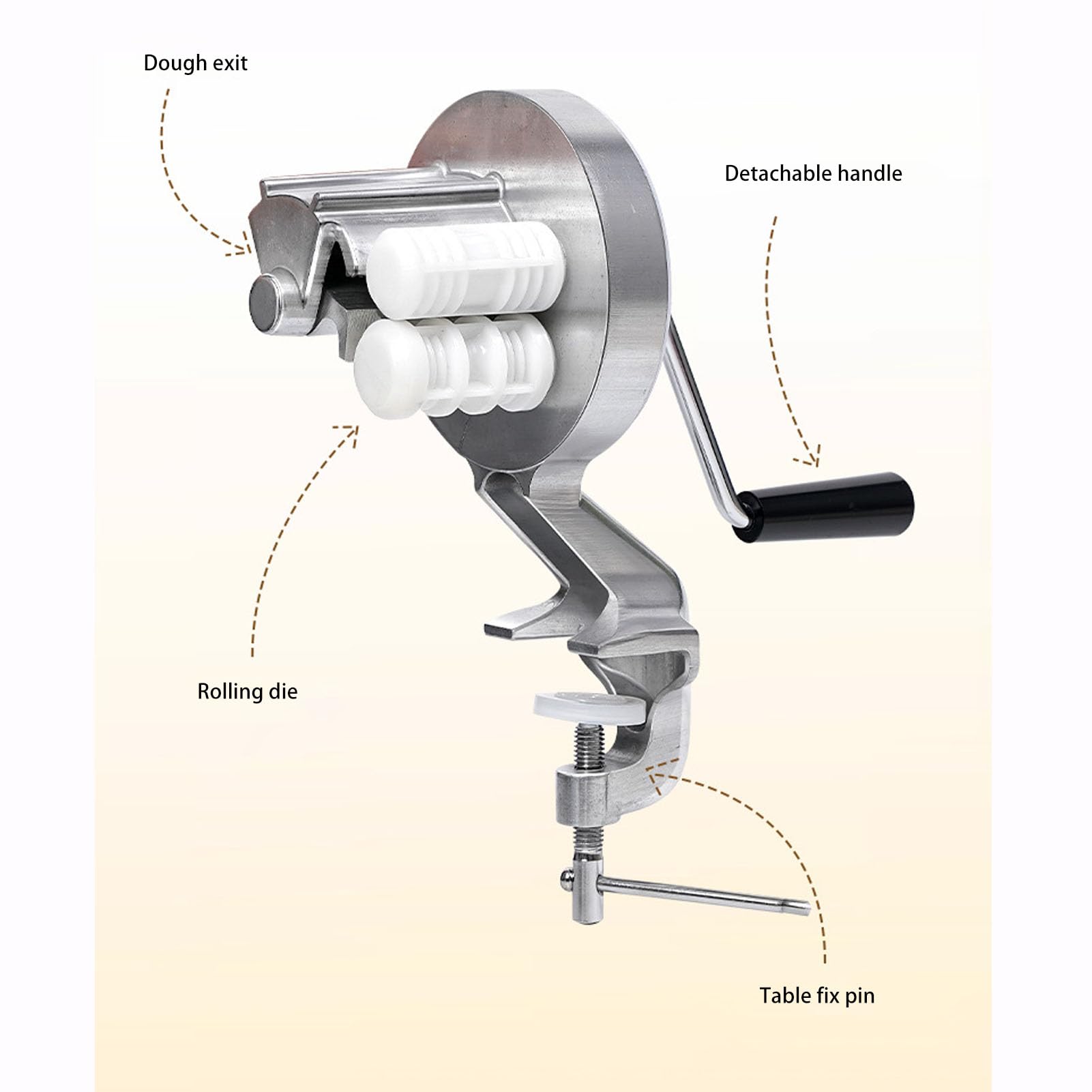 Máquina para Hacer Cavatelli, Máquina Hacer Pasta Manual Cavatelli, Máquina Prensar Fideos Rodillo Pasta, Máquina Hacer Macarrones con ñoquis Auténticos Mano para Italiana Casera