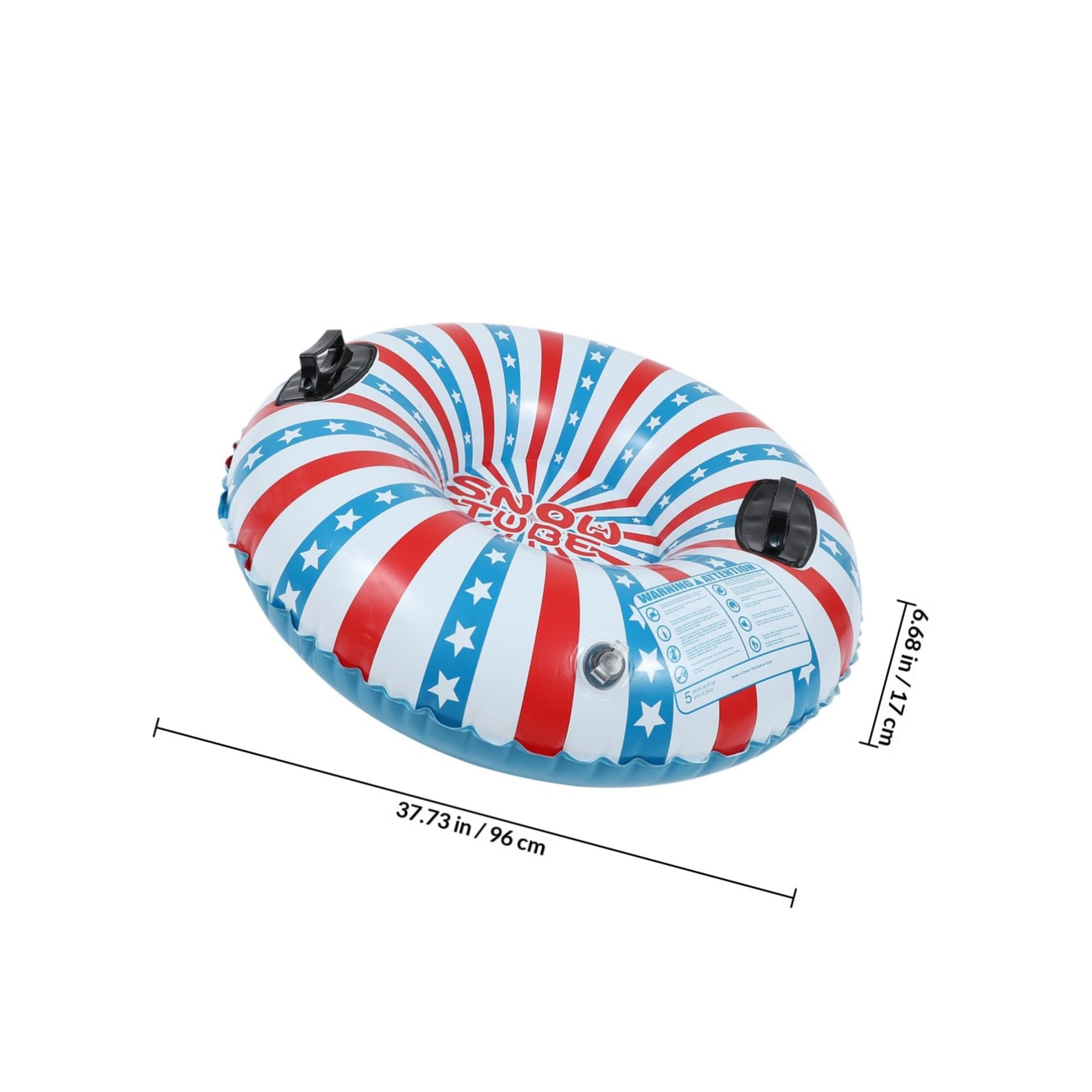 Anello da Neve Gonfiabile Blu in Pvc, Gioco Invernale Outdoor | 1 Pezzo, Facile da Trasportare, Buona Resistenza allo Strappo, Adatto per Scivolare su Neve