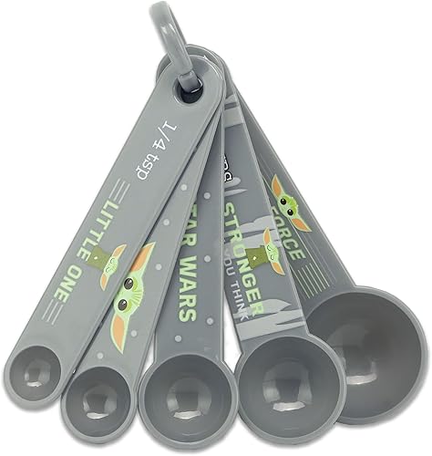 Disney Star Wars The Mandalorian - Cucharas medidoras adorables de Baby Yoda para cocina