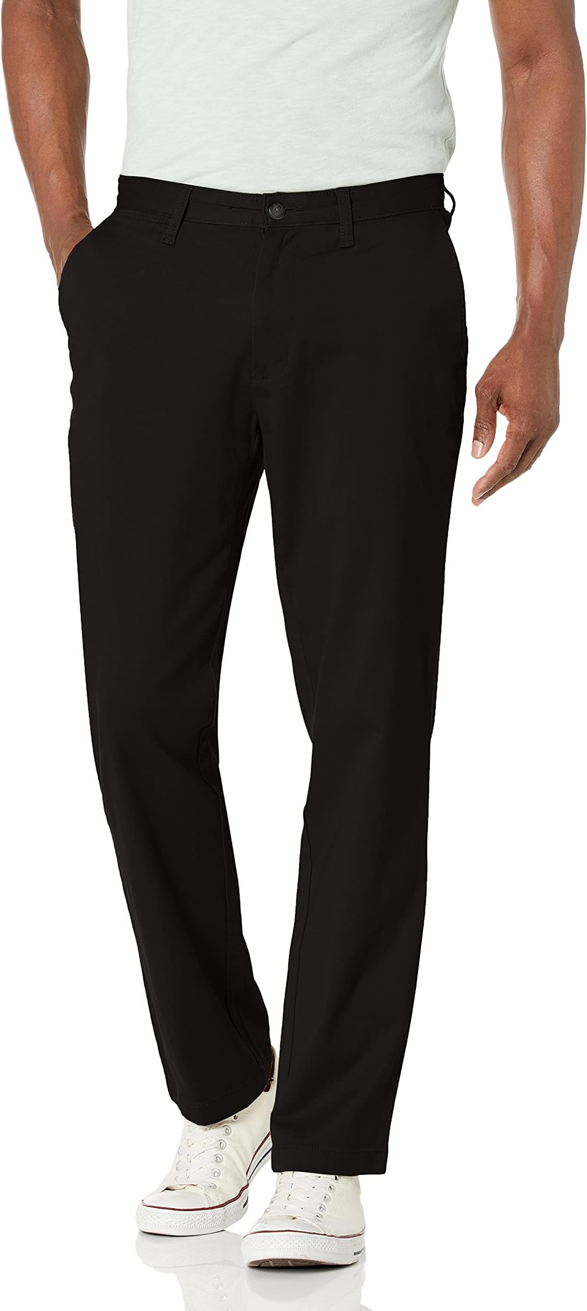 Nautica Men's Classic Fit Flat Front Stretch Solid Chino Deck Pant Pants