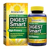 Renew Life Adult Digestive Enzyme - DigestSmart Adult 50+ Care Enzyme Supplement - Dairy Free - 45 Vegetarian Capsules