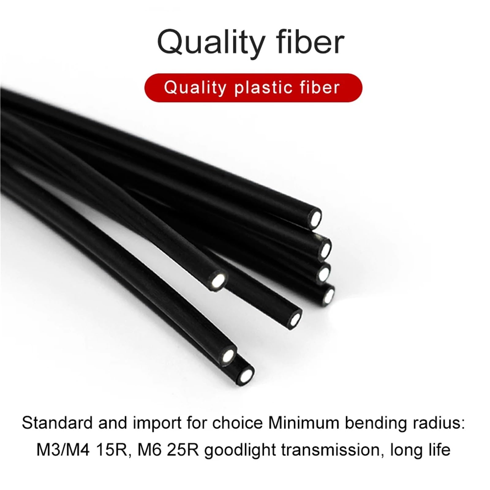 M3 M4 grubości 0,8 mm czujnik światłowodowy, dyfuzor, typ strumienia przelotowego (M4,1 m Length-Through-Beam-S (igła 20 mm)