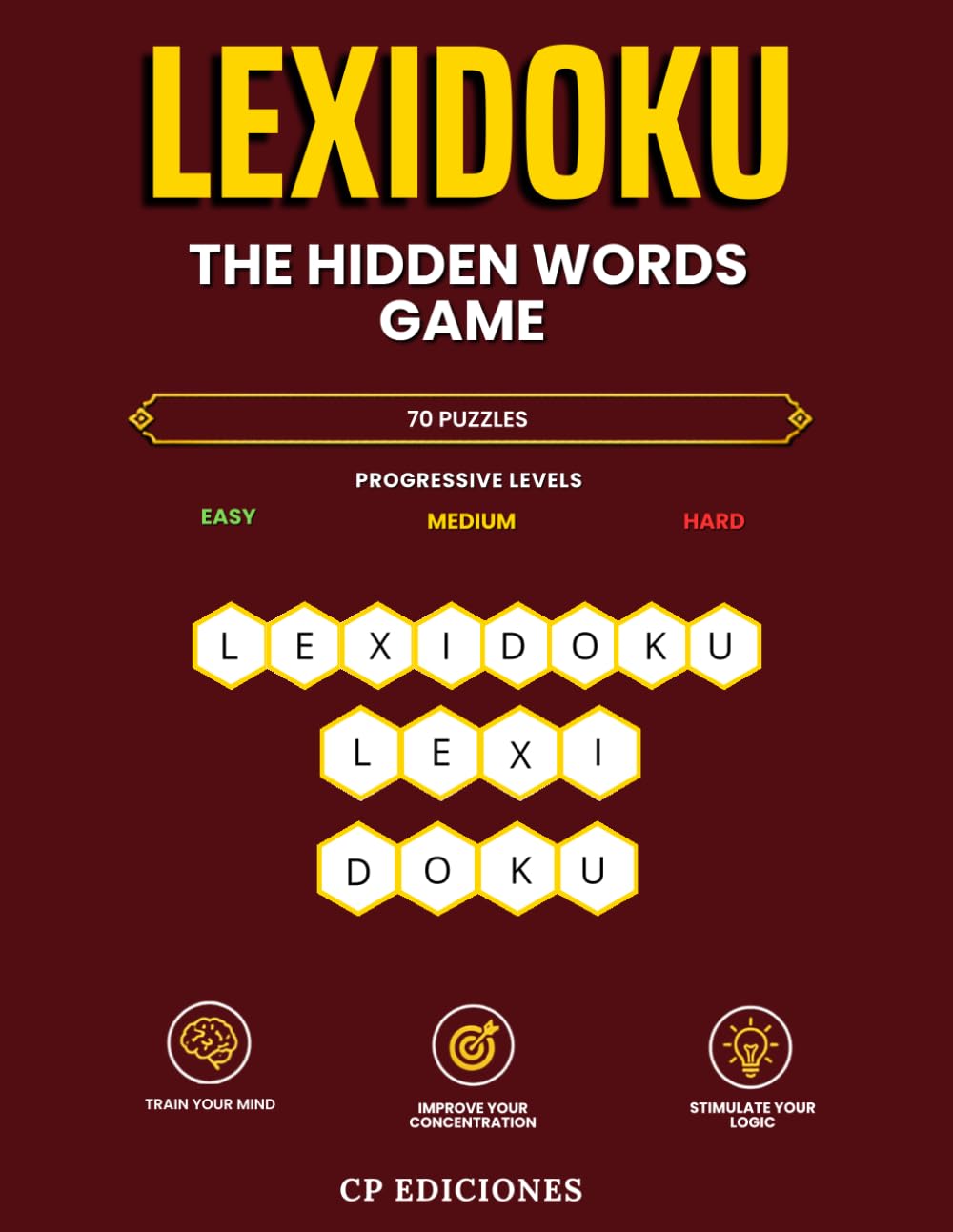LEXIDOKU: The Hidden Words Game — 70 Puzzles — 3 Difficulty Levels