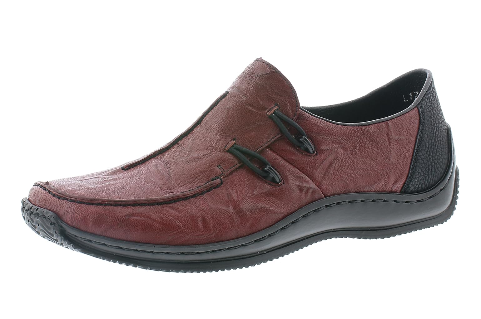 Rieker L1751-35, Women’s Loafers, Red (Wine/Schwarz 35), 6.5 UK (40 EU)
