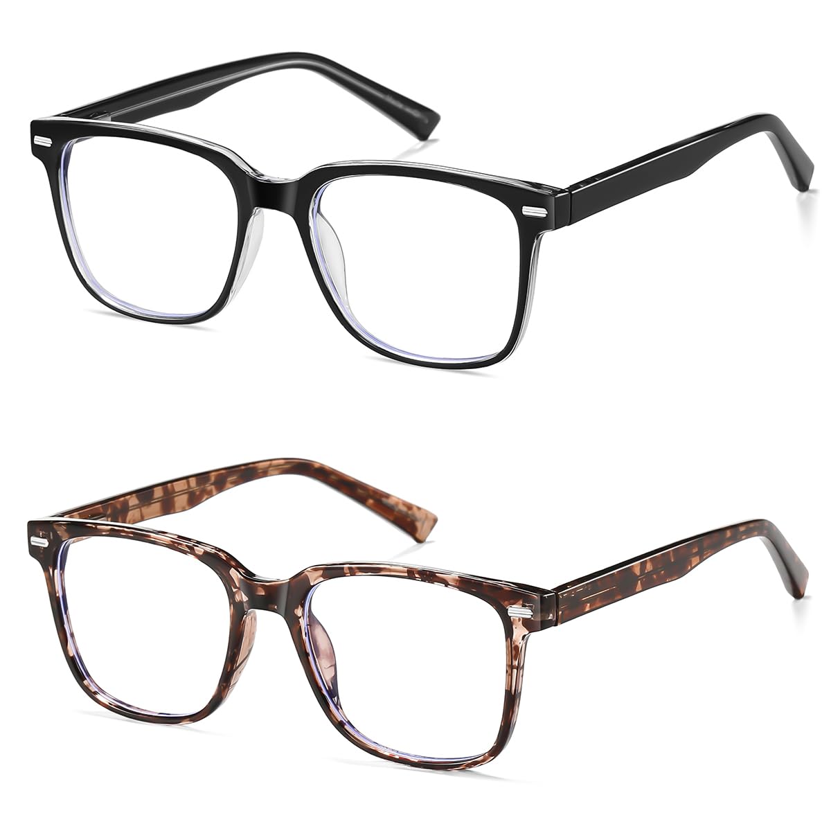 Amcedar Blue Light Glasses For Woman Computer Glasses Anti Eyestrain Glare Protection Eyeglasses