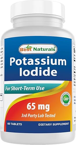 Best Naturals Yoduro de potasio 65 mg - Suplemento dietético, 60 tabletas (60 unidades (paquete de 1)) (12)