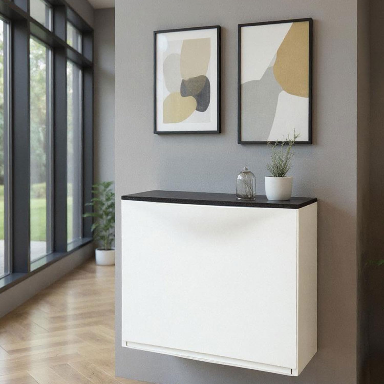 Abdeckplatte passend für Trones I 102,6 x 15,9 cm I rechteckig I Stärke: 10 mm I schwarz Ash I MDF Platte Melaminbeschichtung beidseitig I DIY-Projekte I bm358