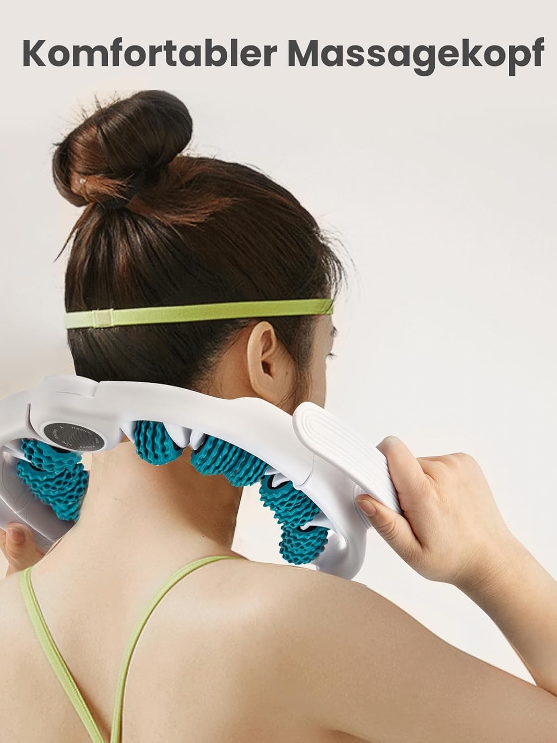 Manuelles Anti-Cellulite Massagegerät mit Abnehmbare Massageköpfe, Faszienrolle Bein Massageger für Oberschenkel Celulitis, Massage-Roller für Oberschenkel, Gesäß, Armen, Bauch Hautstraffung
