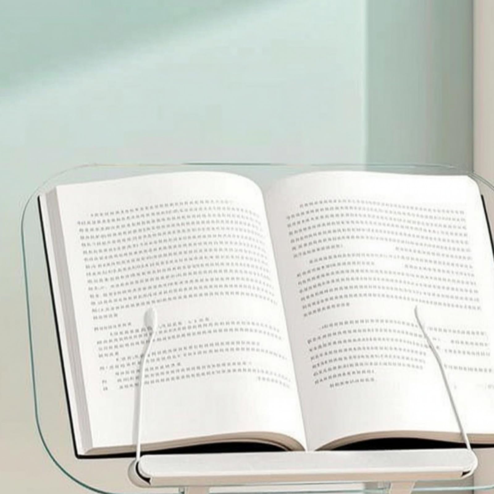 Soporte Lectura Acrílico Transparente Atril Escritorio Ajustable Porta Libros para Estudiantes, Soporte De Lectura Acrílico Giratorio, Tamaño Grande, Versión Engrosada