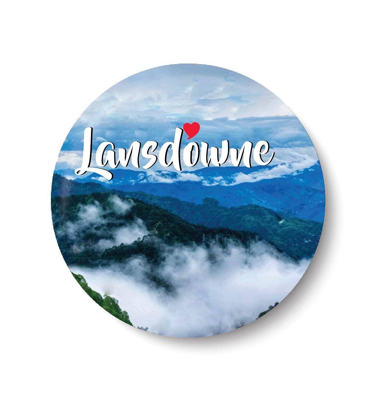 PEACOCKRIDE Love Lansdowne I Souvenir l Travel Fridge Magnet (Metal, Multicolor, 75mm)-picture-14