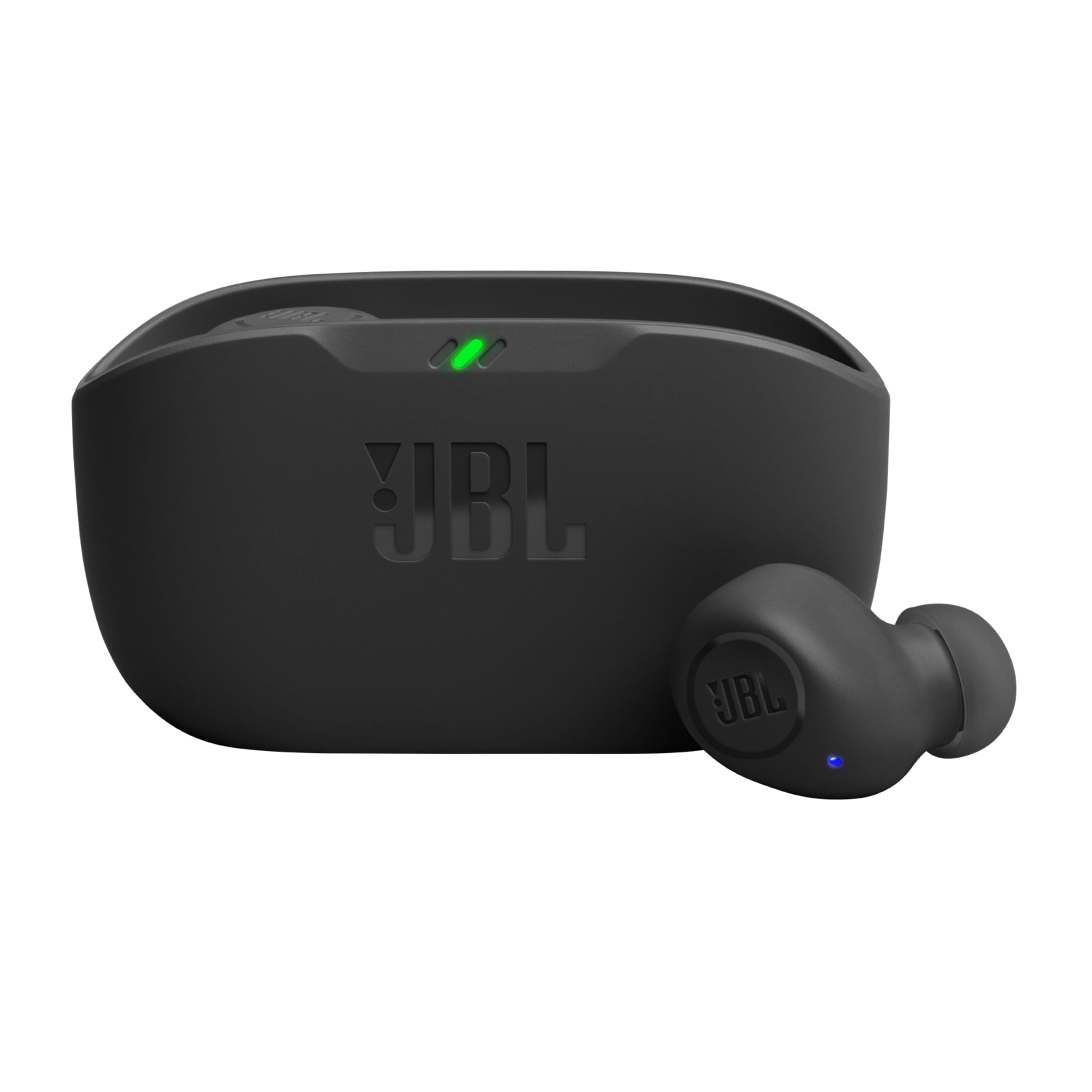 JBL Wave Buds In-Ear Wireless Earbuds with IP54 and IPX2 Waterproofing, Powerful Bass and 32-Hour Battery Life, Black