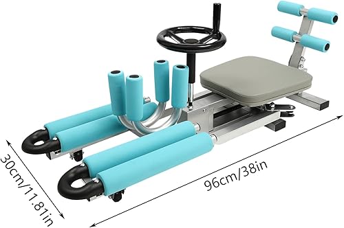 Miniatura 5 de Estirador de piernas  Máquina dividida resistente de 330 libras para estiramiento de piernas  Equipo de estiramiento de flexibilidad profesional de