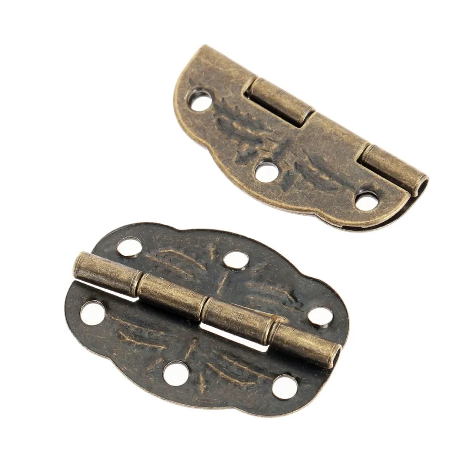 20 sztuk 30x22mm antyczne meble dekoracyjne zawiasy do drewnianego prezentowego pudełka z biżuterią Decor okucia sprzęt meblowy ze śrubą