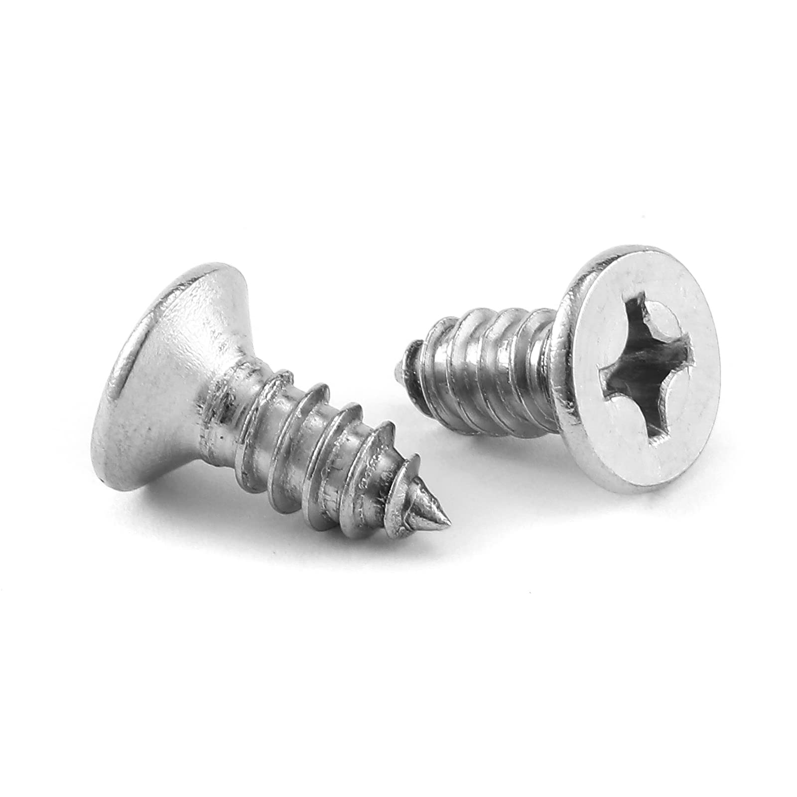 Stainless Steel Wood Screws - 100 Pack -16