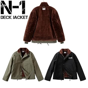Amazon | [UNILETS] USN N-1 DECK JACKET (S, OD) N-1 デッキ