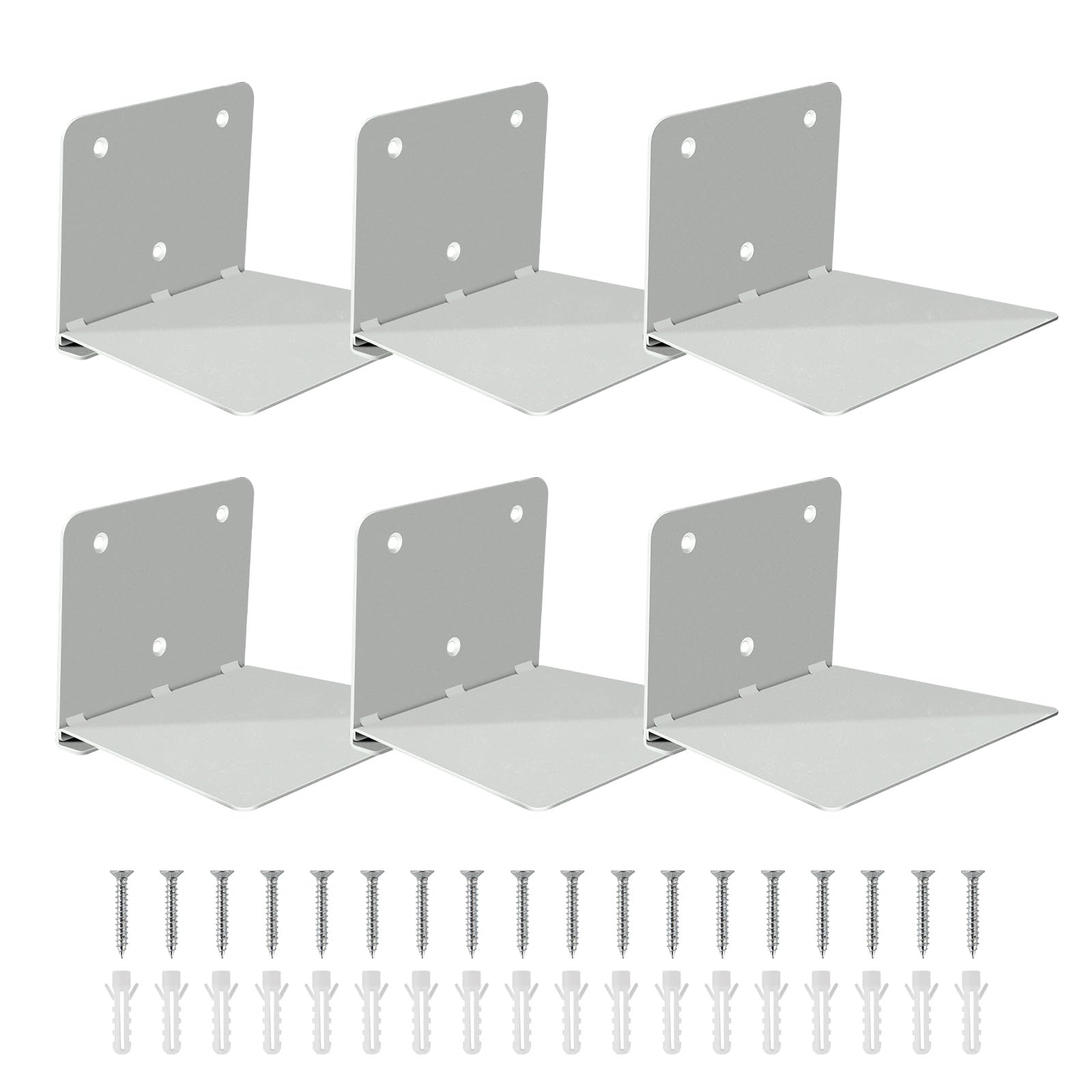 FENTEC Floating Book Shelves for Wall, Wall Mounted Floating Bookshelf, Heavy-Duty Hanging Bookshelves, Hidden Book Shelf Metal Wall Book Holder for