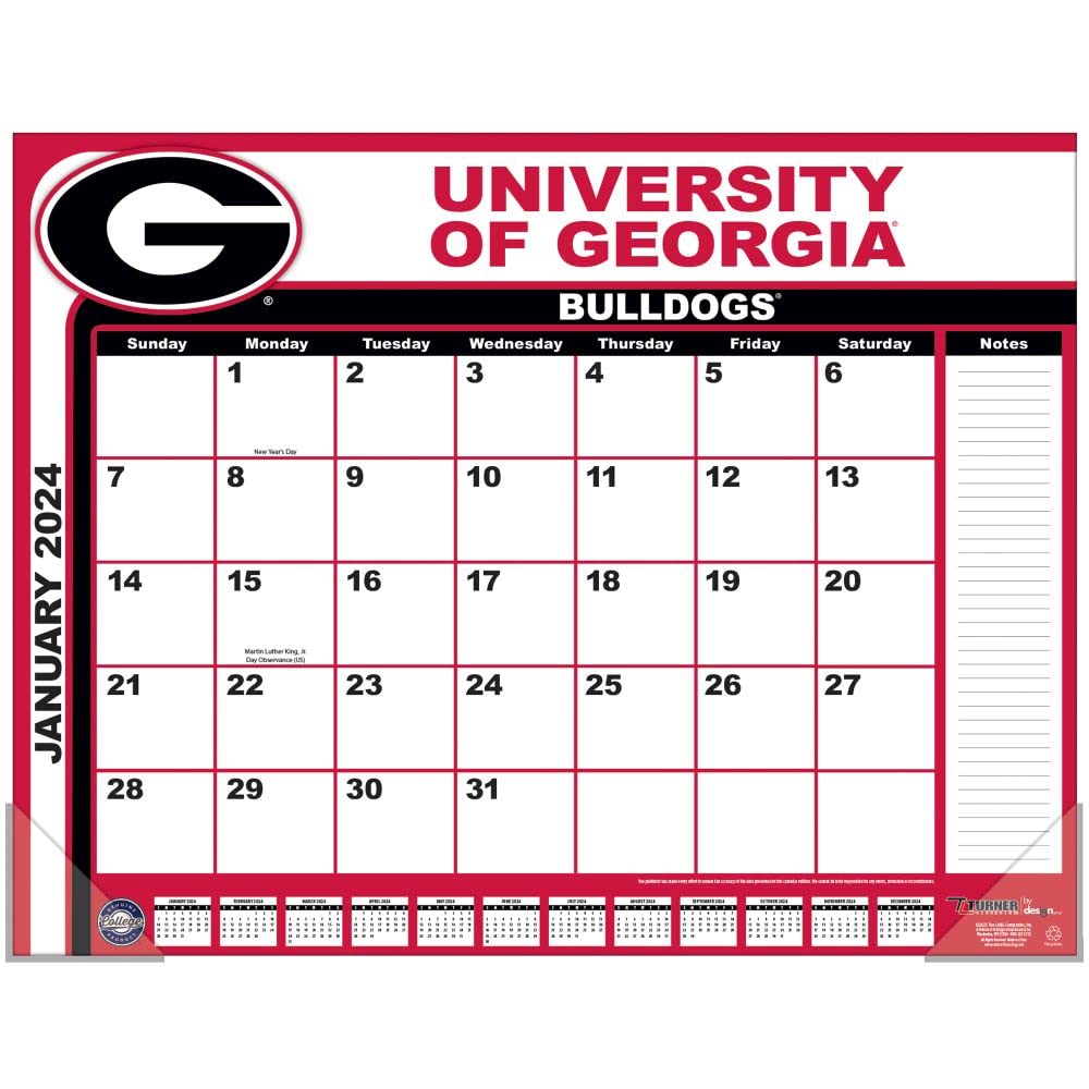 amazon-com-turner-sports-georgia-bulldogs-2024-22x17-desk-calendar-24998061479-office-products