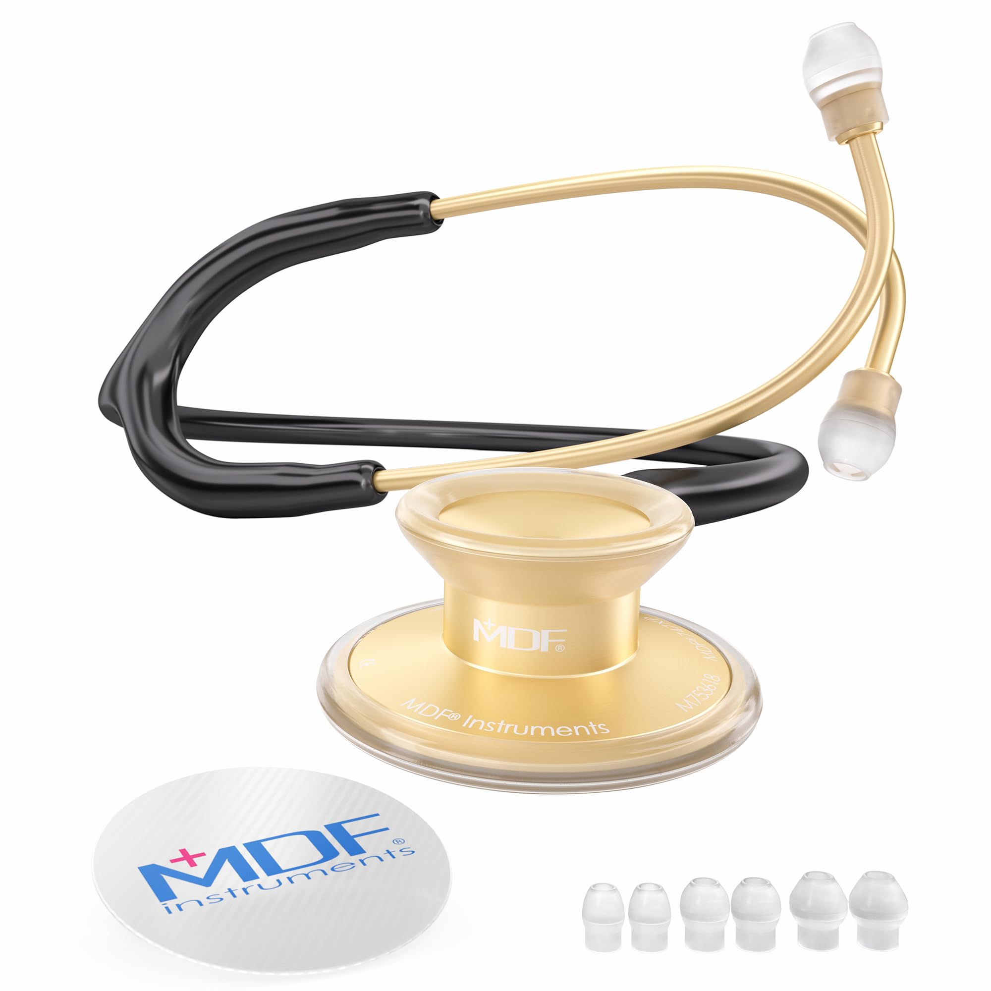 MDF Instruments, Stetoscopio leggero Acoustica per medici, infermieri, studenti, uso sanitario a domicilio, per adulti, a doppia testa