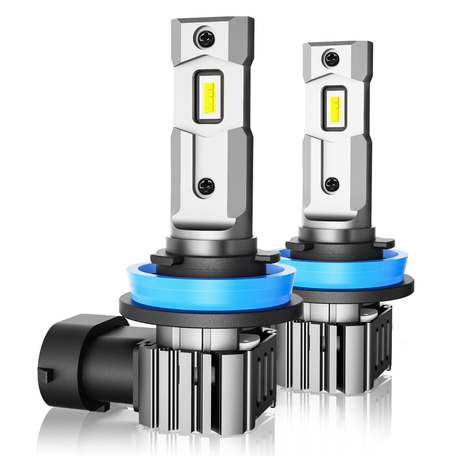 H11 Bulbs, H8 H9 Fog Cool White Bulbs, IP67 Waterproof, Pack of 2
