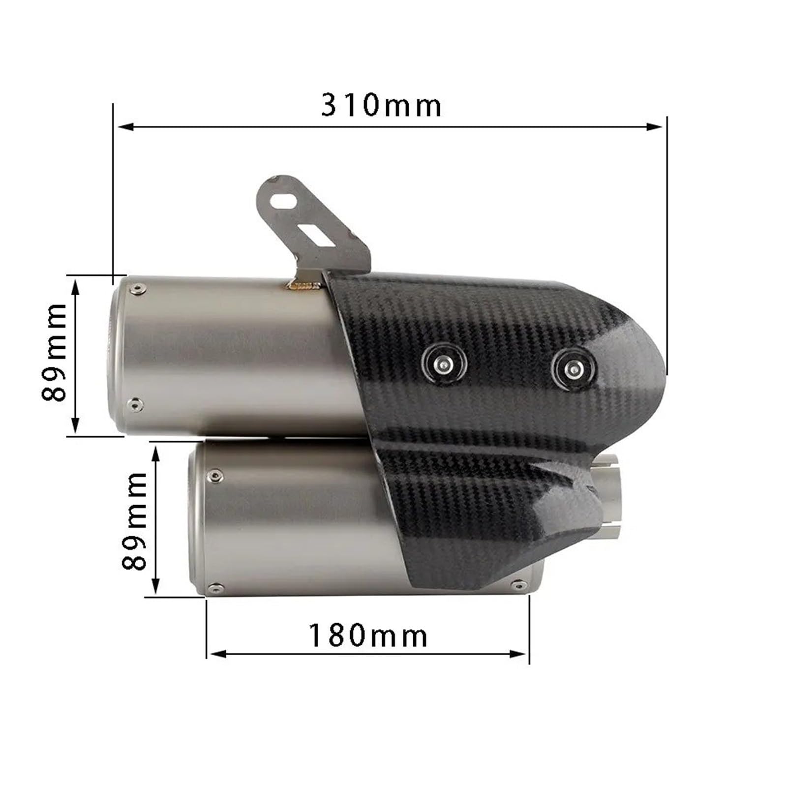 Silenziatori terminali moto Per Triumph Speed ​​Triple 1200 RS/RR 2021 2022 2023 2024 Moto Sistema Scarico Marmitta Con Copertura In Fibra Carbonio(A2)