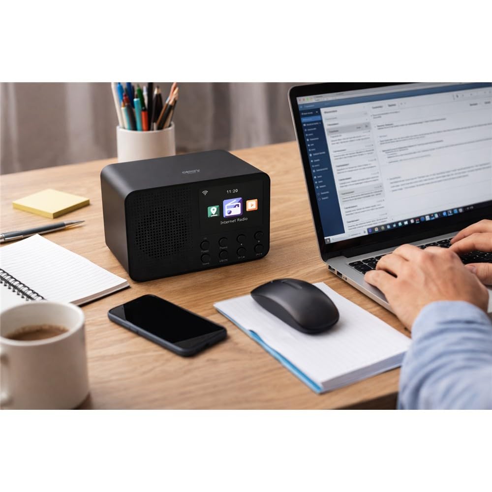 Camry CR 1918 Internet Radio WiFi – Internetradio mit Bluetooth, WLAN, Farbdisplay und Radiowecker für Küche, Schlafzimmer und Büro