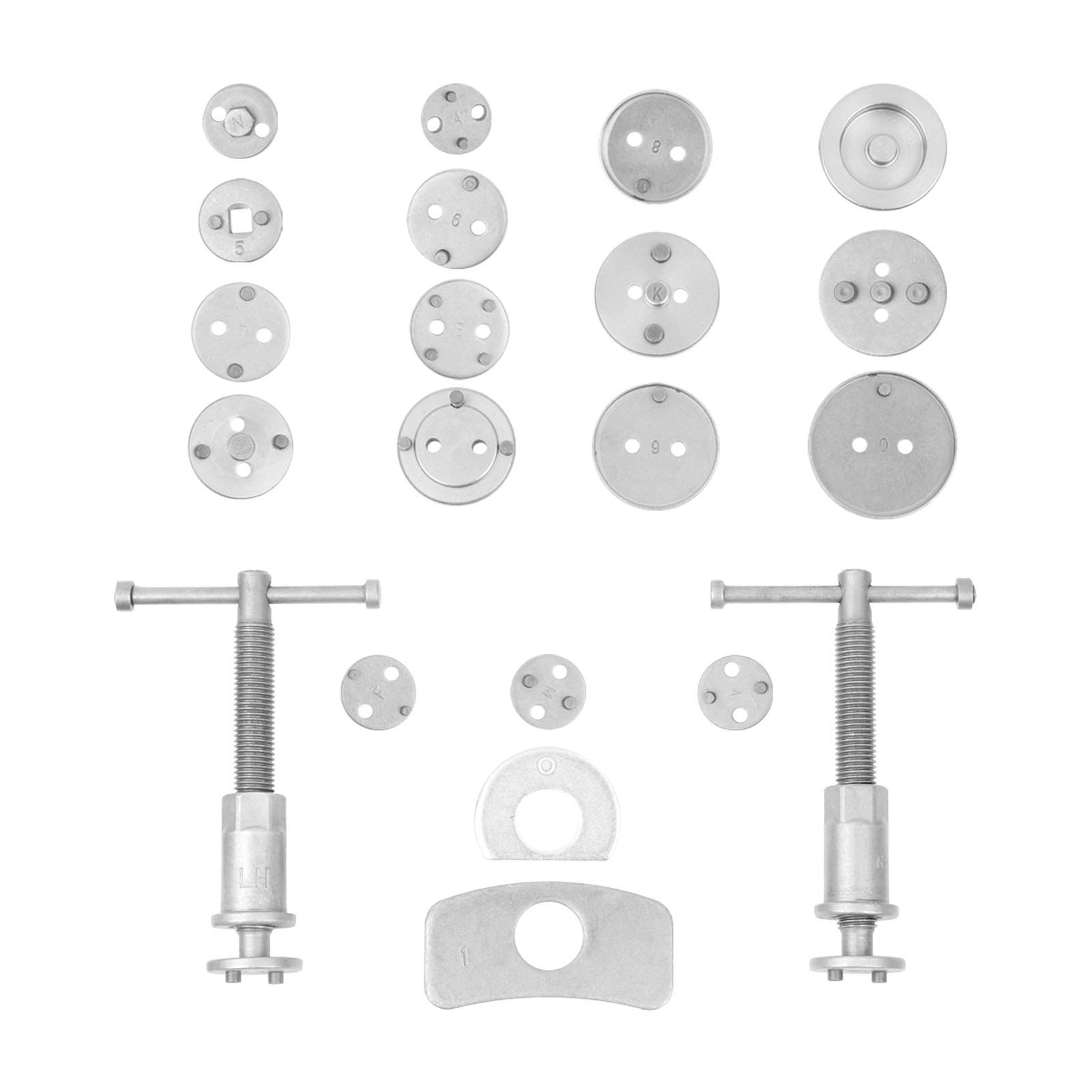 21 Piezas Universal De Reposicionador De Pistones De Freno, Pinza De Freno, Pistón, Viento, Herramientas De Reparación Para Restablecer Los Pistones De Freno Para Todos Los Vehículos Comunes