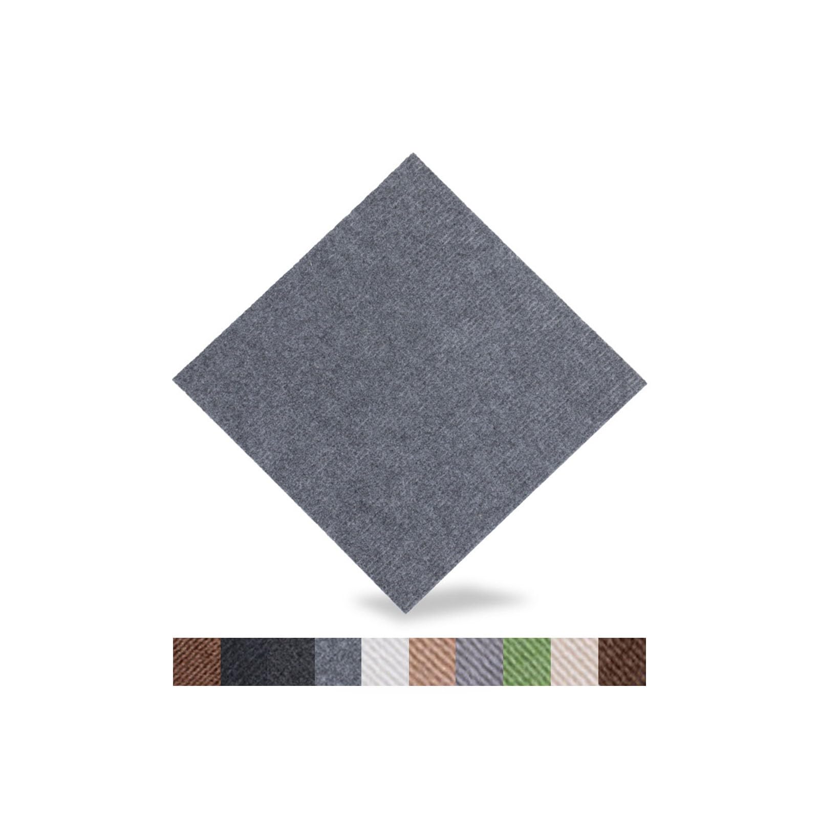 Hiseng Dalles de Moquette Adhésives 30x30CM Lavable Dalles Moquette Autocollante Sol Tapis de Sol Bureau en Tissu Carreaux de Sol Faciles pour Office Salon Chambre Maison (30 pièces,Gris)