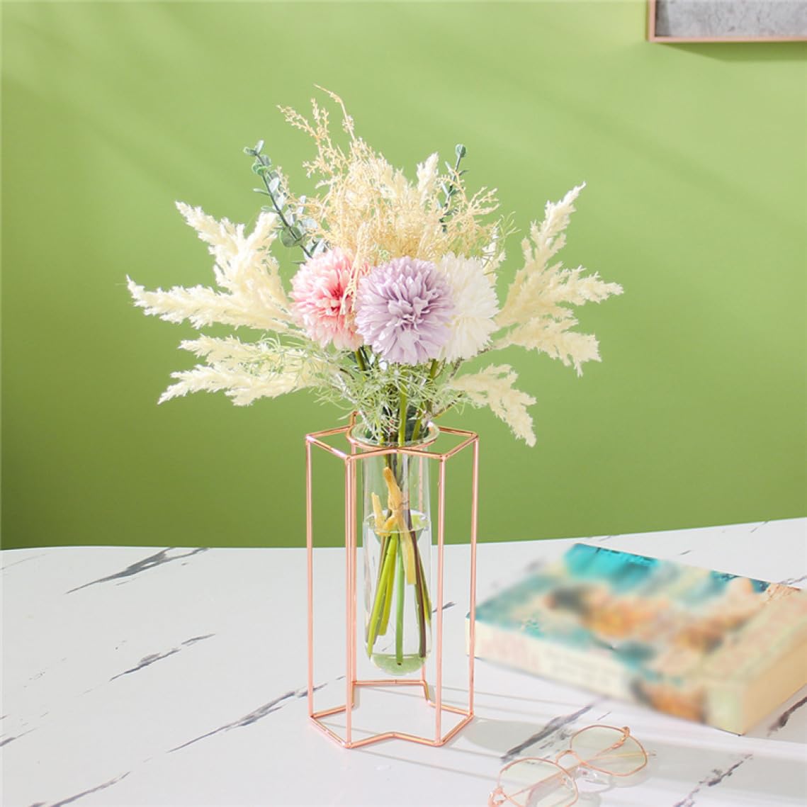 Amazon.co.jp: YJFFQ アイアンフレーム フラワーベース おしゃれ