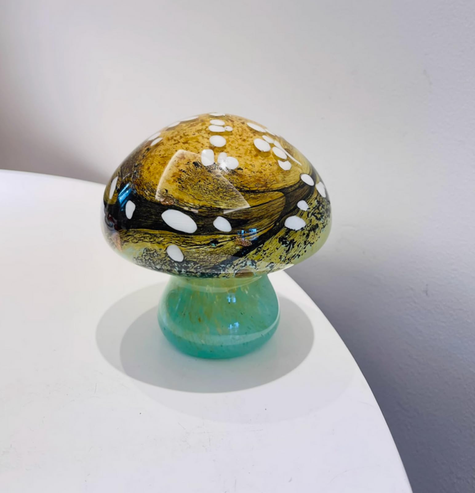 Amazon.com: DECRZPB Handmade Glass Mushroom Figurine Blown