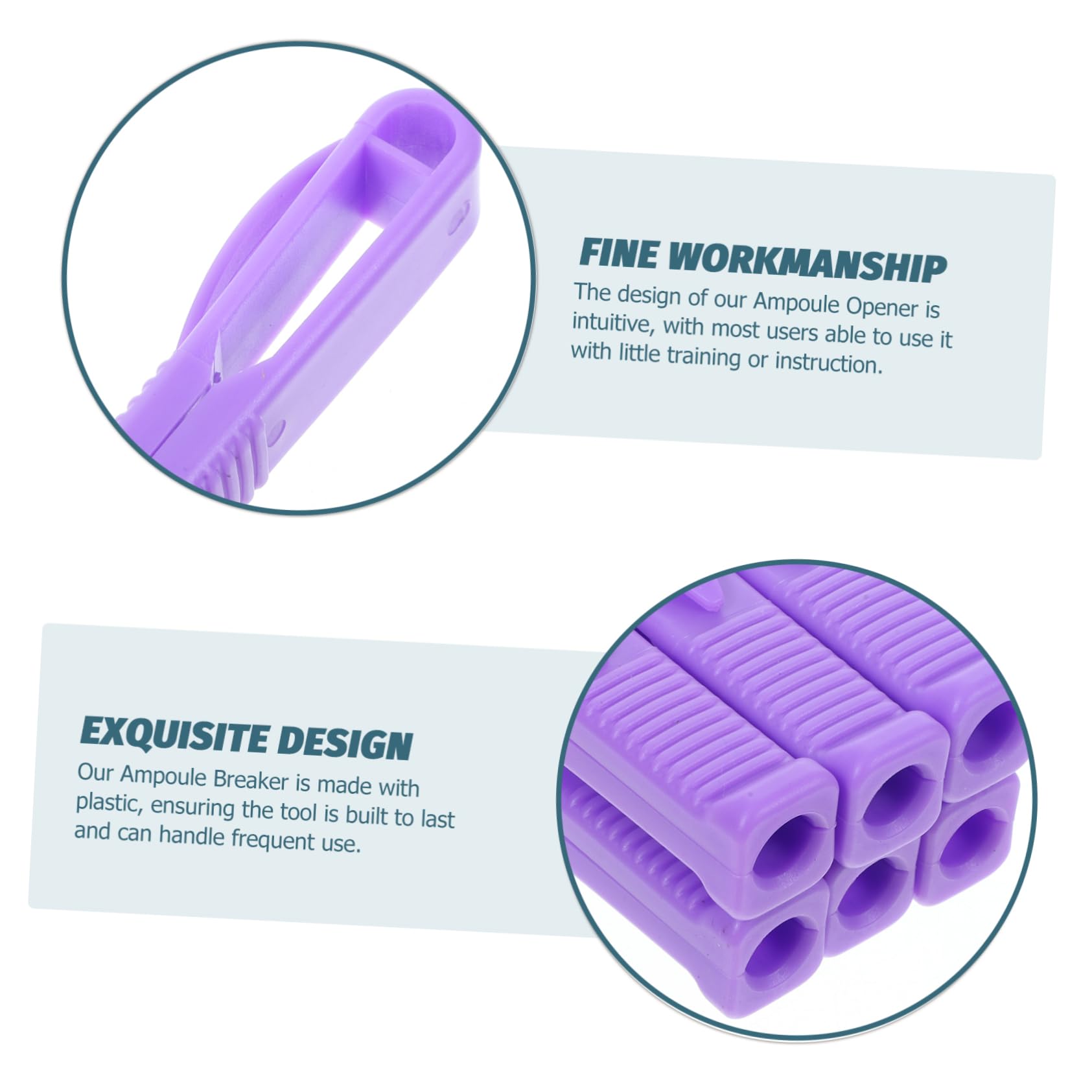 OFFSCH Hospital Grade 6 Pack Opener for Nurses Portable Mini Bottle Opener Groove Design