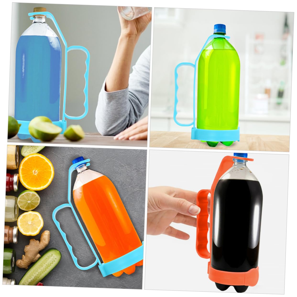 PRETYZOOM Kunststoff Flaschenträger 8 STK -Griff Getränketrägergriff Getränkestabilisierungsgriff Soda-flaschengriff Griff Zum Ausgießen Von Getränken Haltegriff Für Getränke -haltegriff Plastik