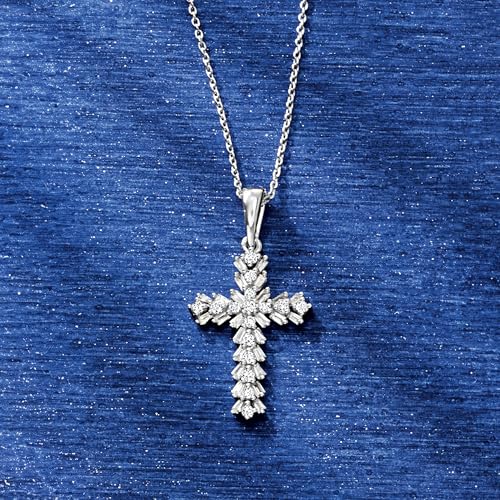 Ross-Simons 0.25 ct. t.w. Diamond Cross Pendant Necklace in 14kt White Gold3