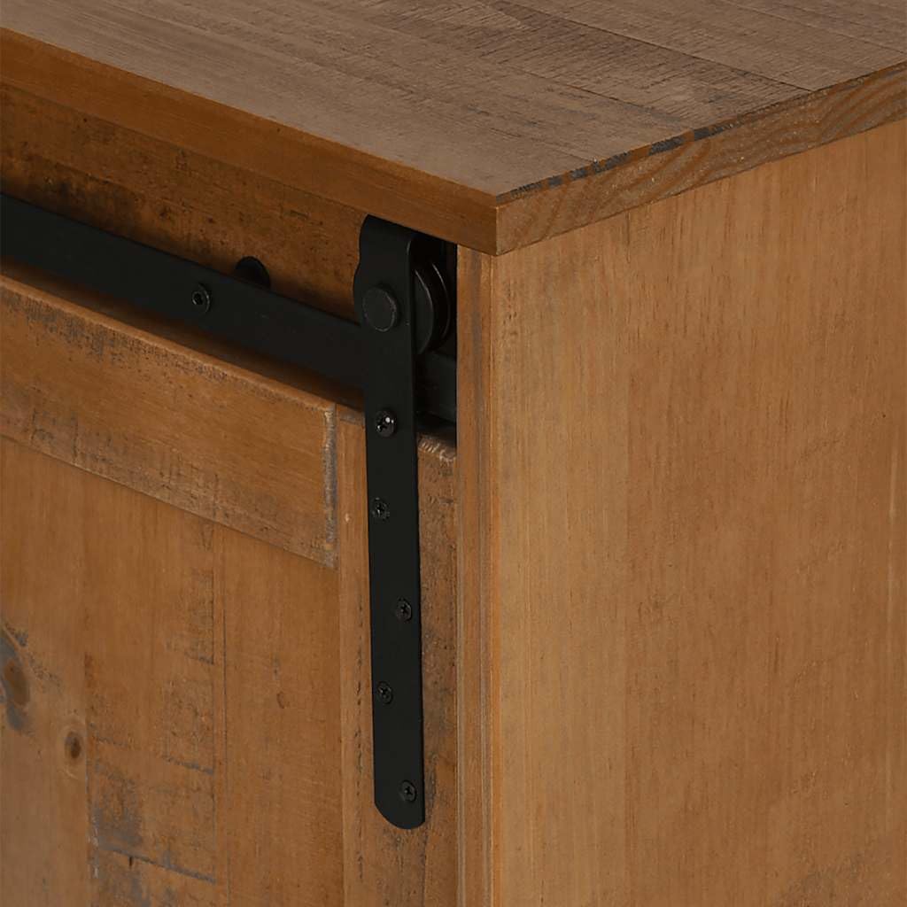 Centres de divertissement et meuble TV - Meuble TV Halden 2 portes coulissantes - 150 x 40 x 60 cm - Bois massif