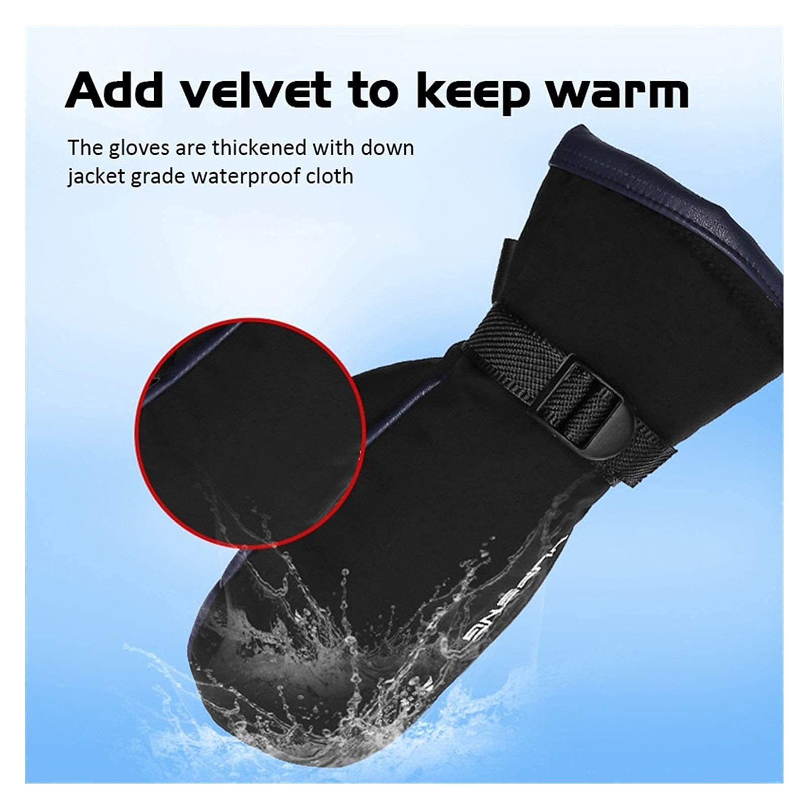 Guantes calefactables, 1 par USB de Invierno Calentador de Manos Ciclismo Motocicleta Bicicleta Guantes de esquí Guantes calefactores eléctricos Equipos de Pantalla táctil recargab