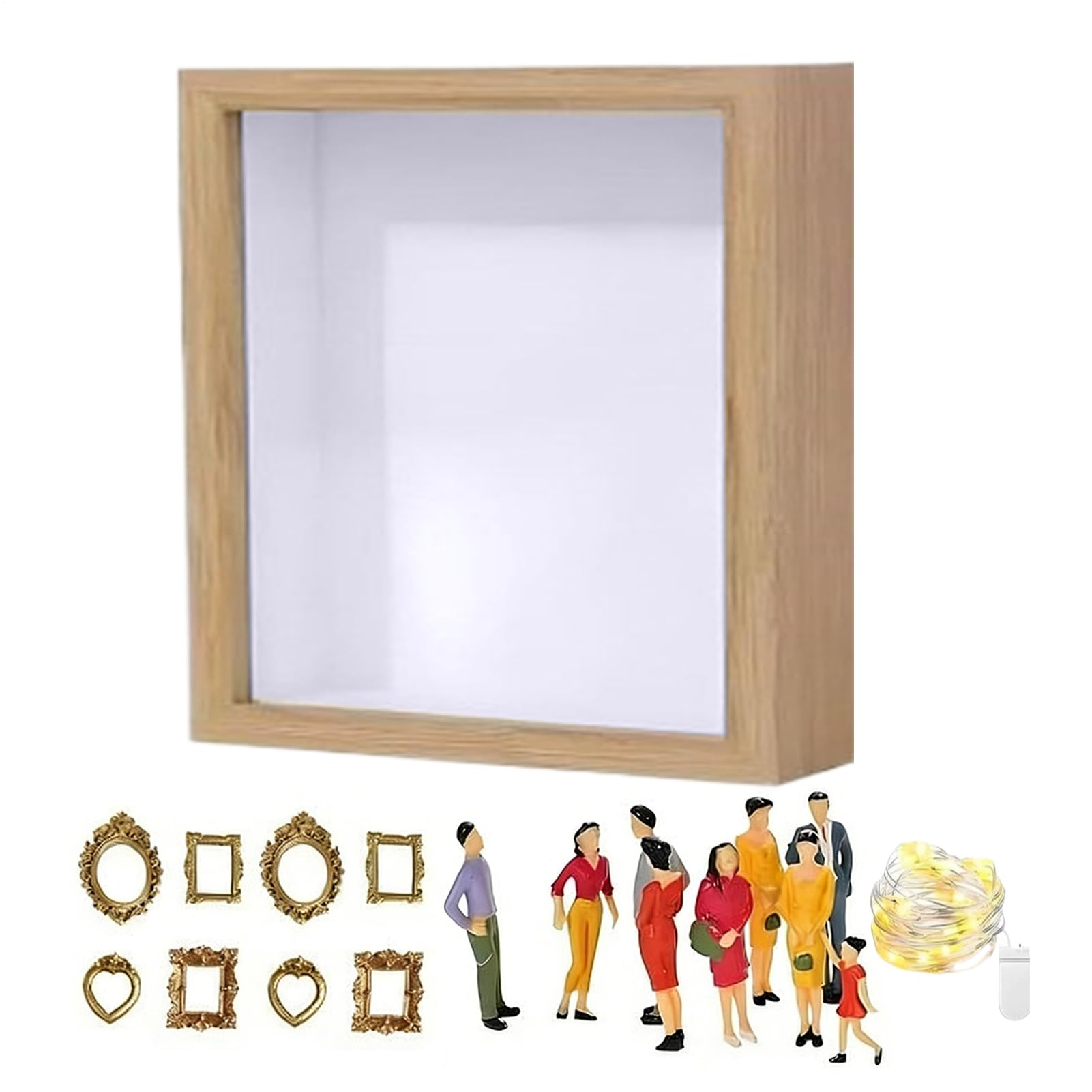 Shadow Box Picture Frame | Photo Museum Case | Shadow Box Photo Frame | for Wedding Graduation Retirement Travel Birthday Holiday Housewarming