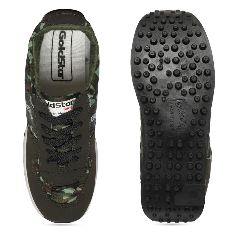 Image of GOLDSTAR 602 Men's Stylish Casual Sneakers Shoes | Lace-Up Lightweight Sports Running Shoes for Men | Comfortable Walking, Gym Training, Running Jogging & Footwear