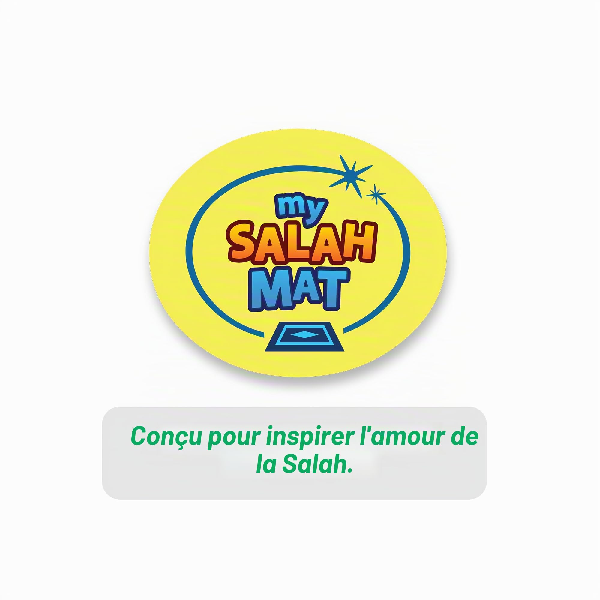 My Salah Mat Tapis de prière interactif Intelligent pour Apprendre la Salah, la sourate, Le wudu et Le duas – Tapis de prière Islamique avec 10 Langues, Traduction de Salah, 25 Touches tactiles et