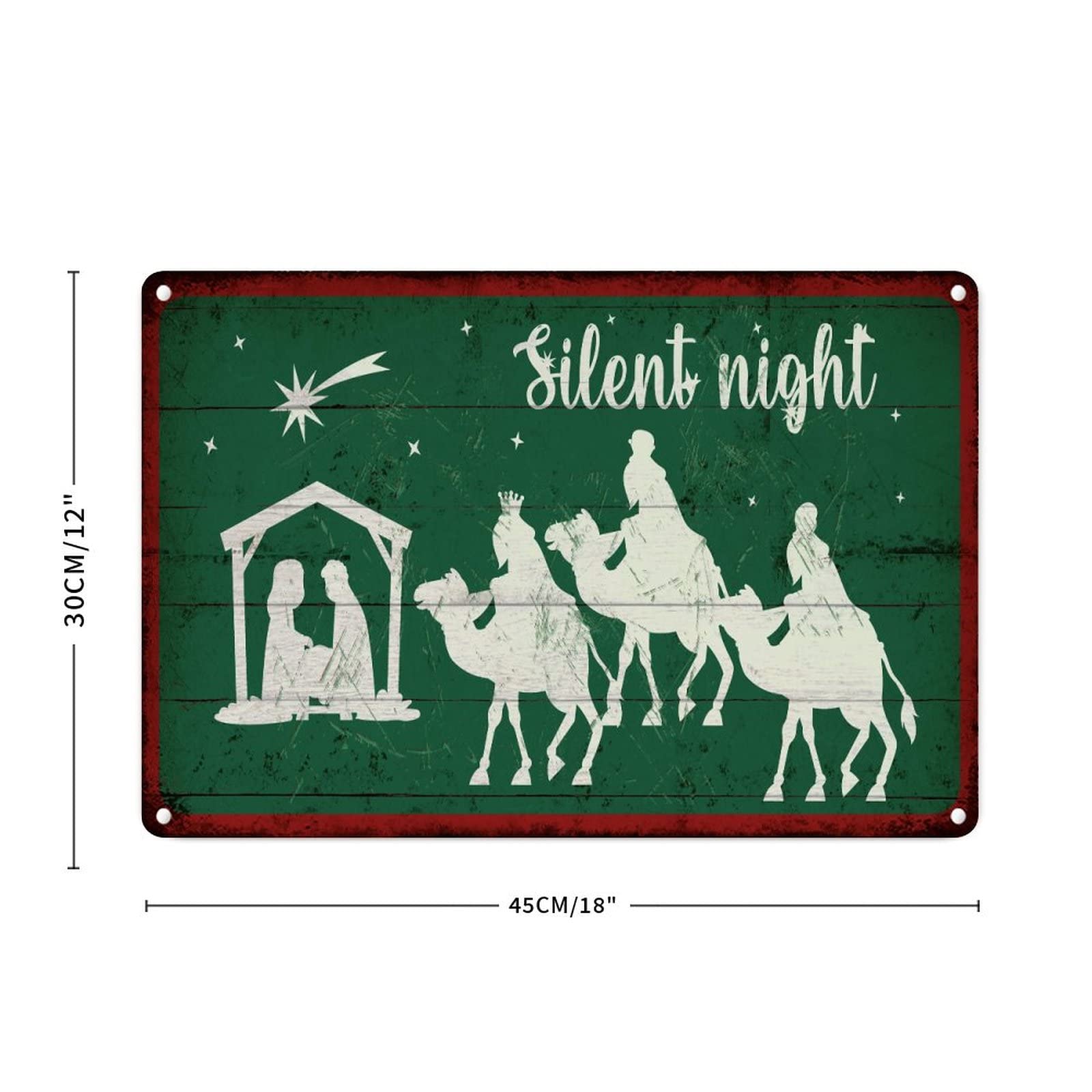 Décoration murale en métal de qualité supérieure sur la Naissance de Jésus pour Noël