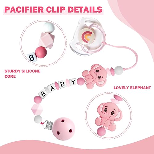 Miniatura 4 de SCOM Reborn Baby Dolls - Juego de accesorios para muñecas  Chupetes magnéticos transparentes arcoíris y biberones reutilizables extraíbles con clips