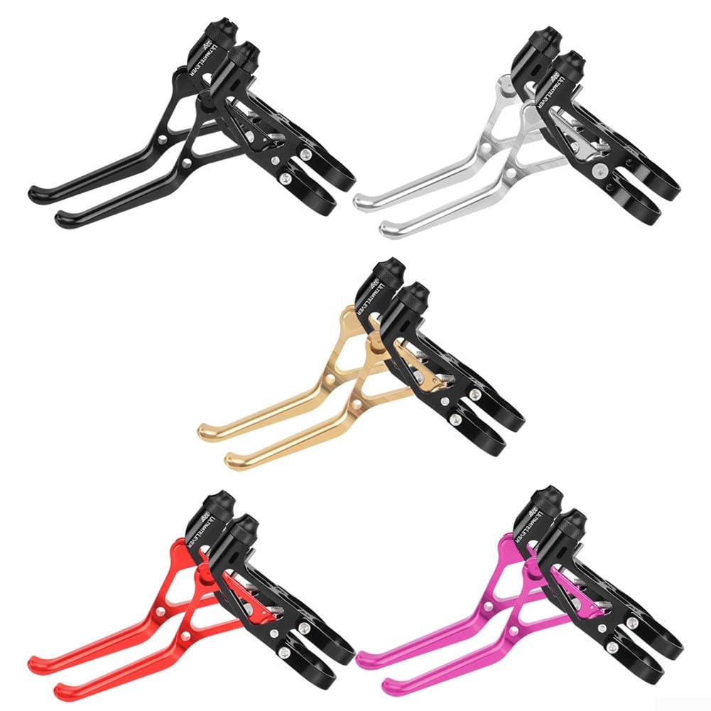 Premium-Fahrrad-Bremsgriff-Set, 1 Paar Fahrrad-Bremshebel, für MTB, Mountainbike, Rennrad, Fahrrad, Bremsgriff (für Champagner)